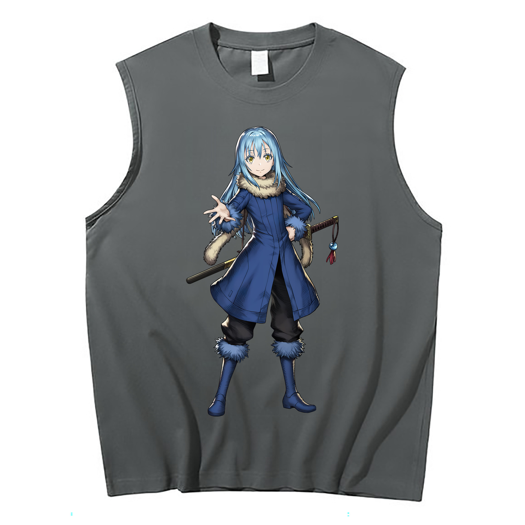（画像用） 転スラ Regarding Reincarnated to Slime コットン100％タンクトップ（フロントプリント）